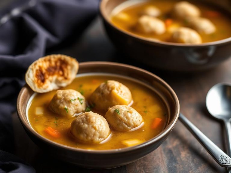 Chicken soup with matzo balls