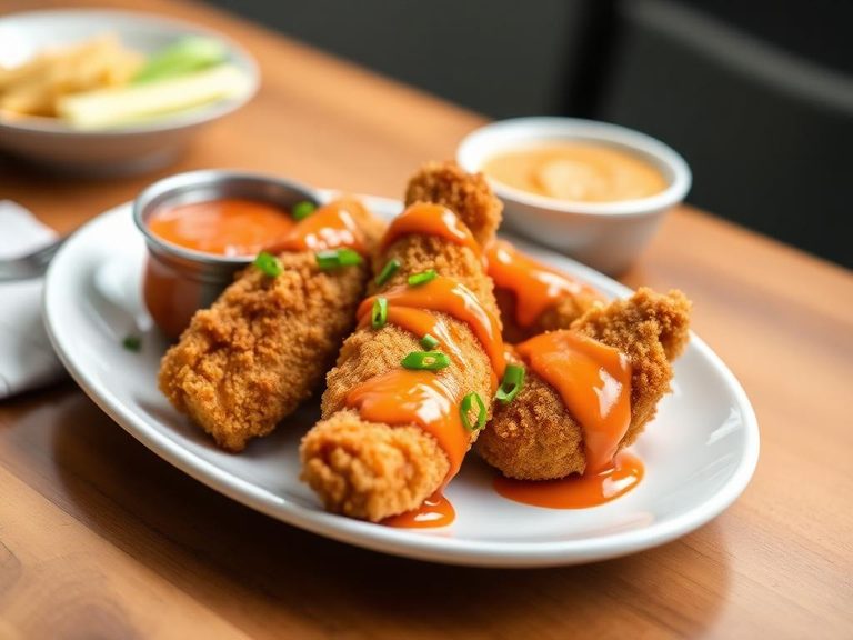 Chicken Tenders with Buffalo Sauce