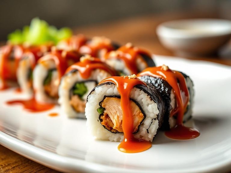 Chicken Teriyaki Sushi Roll