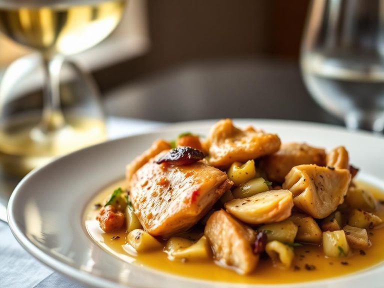 Chicken with Artichokes and White Wine