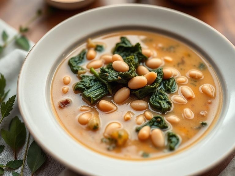 Chicory Greens and White Bean Soup