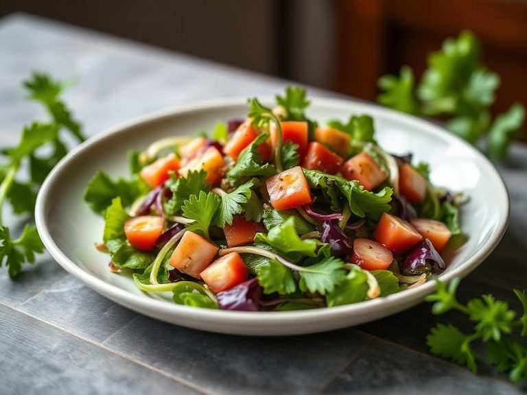 Chicory leaf salad with vinaigrette