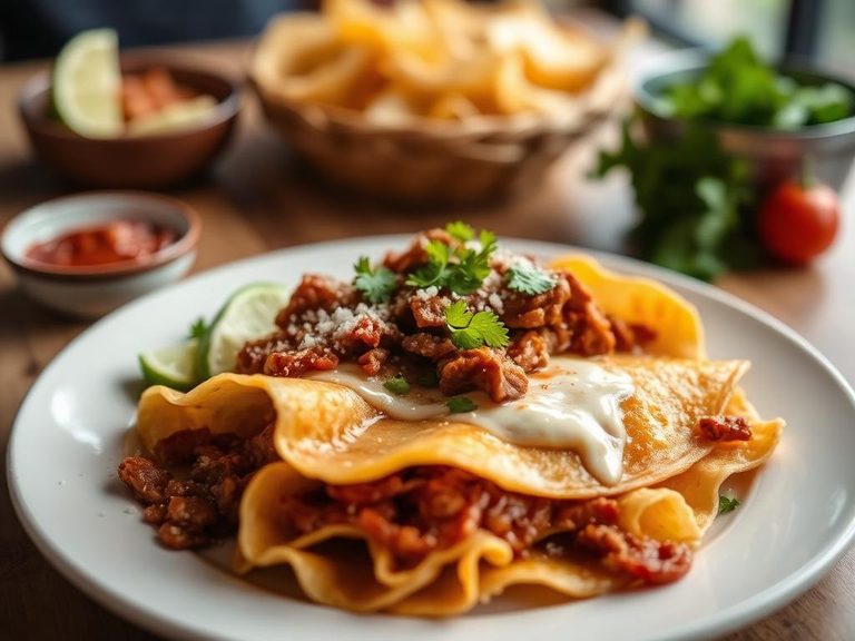 Chilaquiles with Carnitas