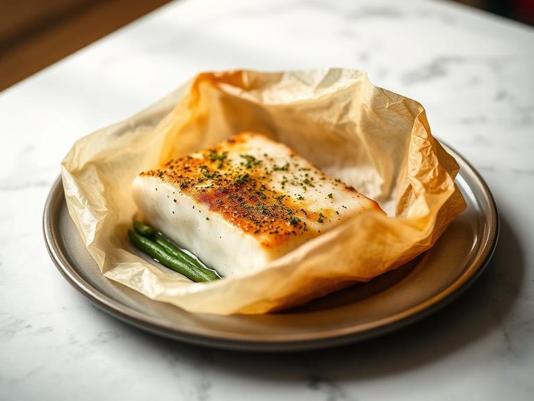 Chilean Sea Bass en Papillote (in parchment)