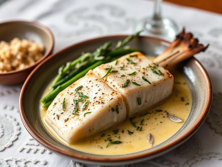 Chilean Sea Bass in Garlic and Herbs