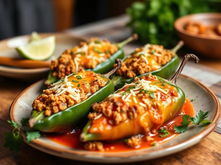 Chiles Rellenos de Picadillo