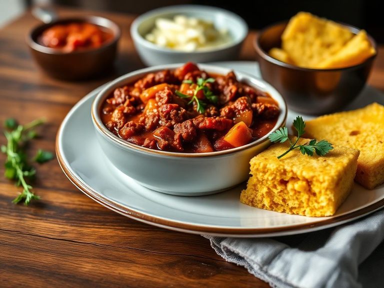 Chili and Cornbread