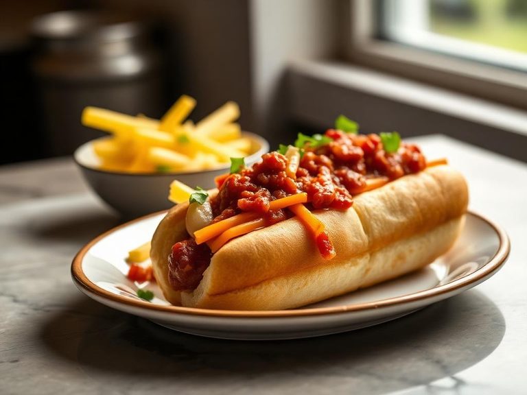 Chili cheese dog