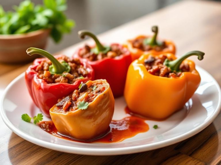 Chili Stuffed Peppers