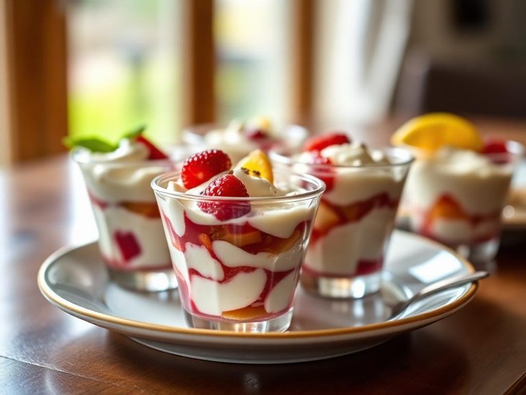 Chilled dessert cups for potlucks
