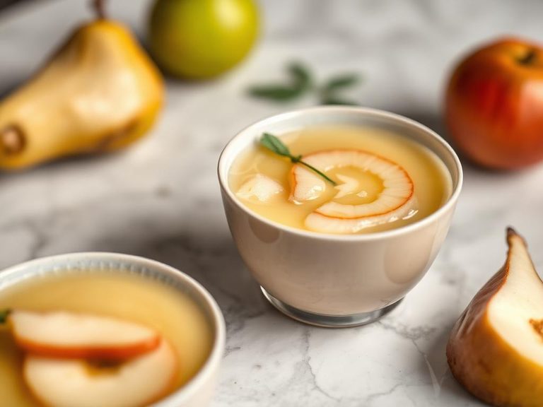 Chilled pear soup