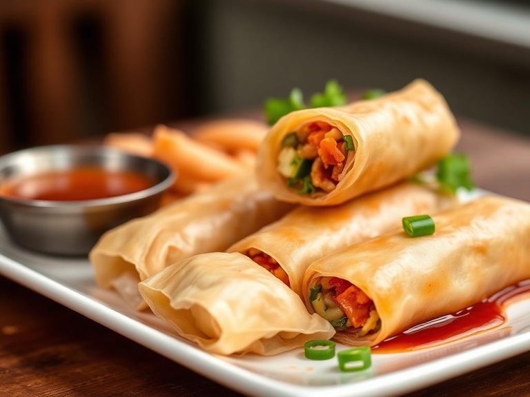 Chinese-American egg rolls