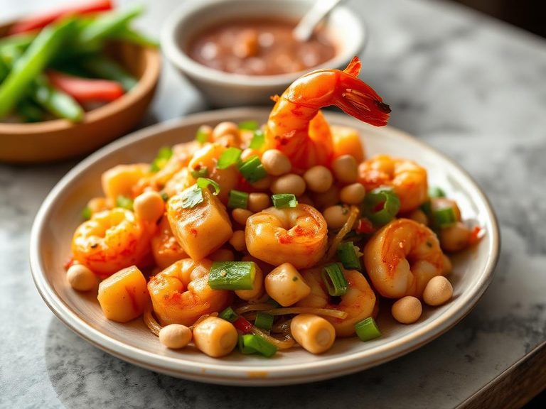 Chinese-American Shrimp with Peanuts