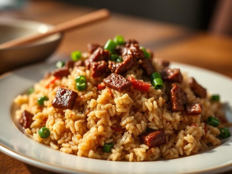Chinese Beef and Vegetable Fried Rice