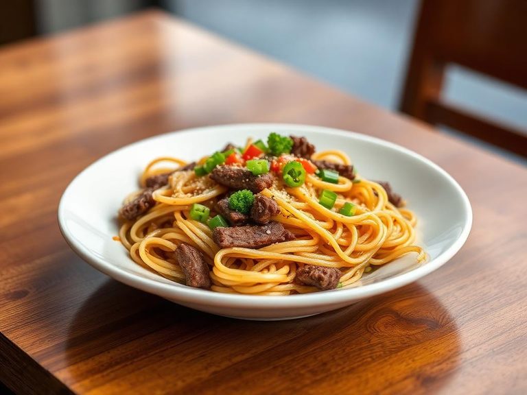 Chinese Beef Fried Noodles