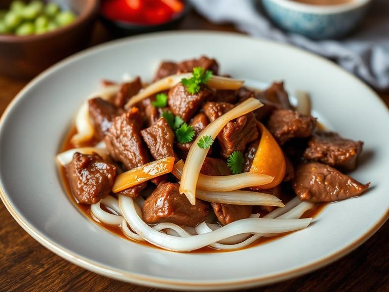 Chinese braised beef brisket with daikon