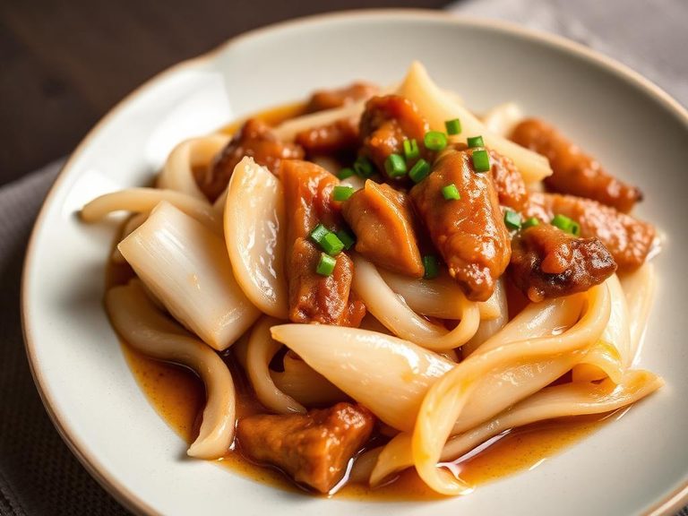 Chinese Braised Daikon with Pork