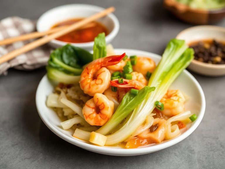 Chinese Braised Napa Cabbage with Shrimp
