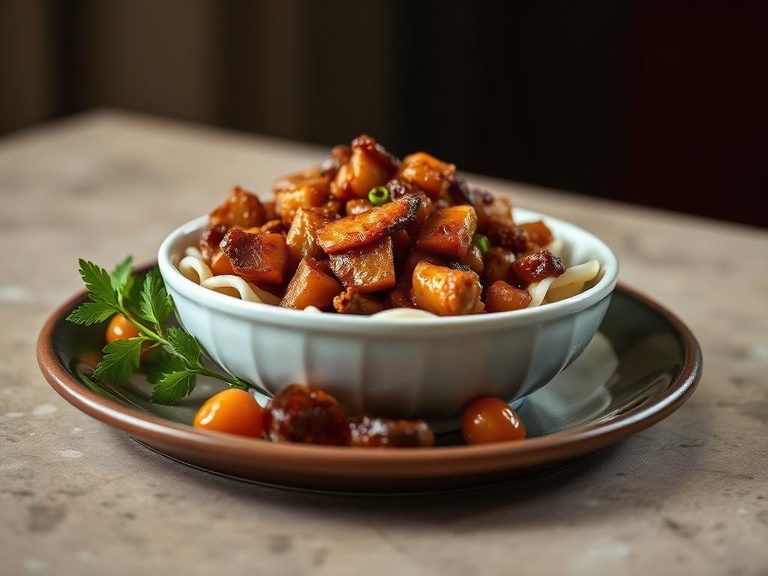 Chinese Braised Pork with Dried Apricots