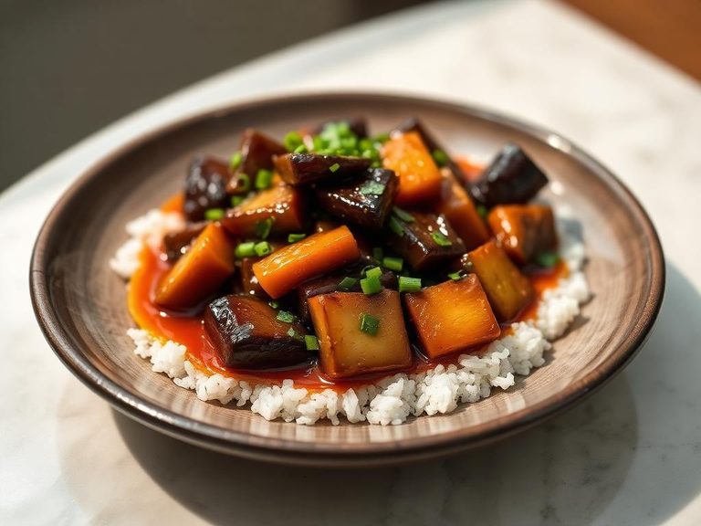 Chinese Eggplant in Garlic Sauce