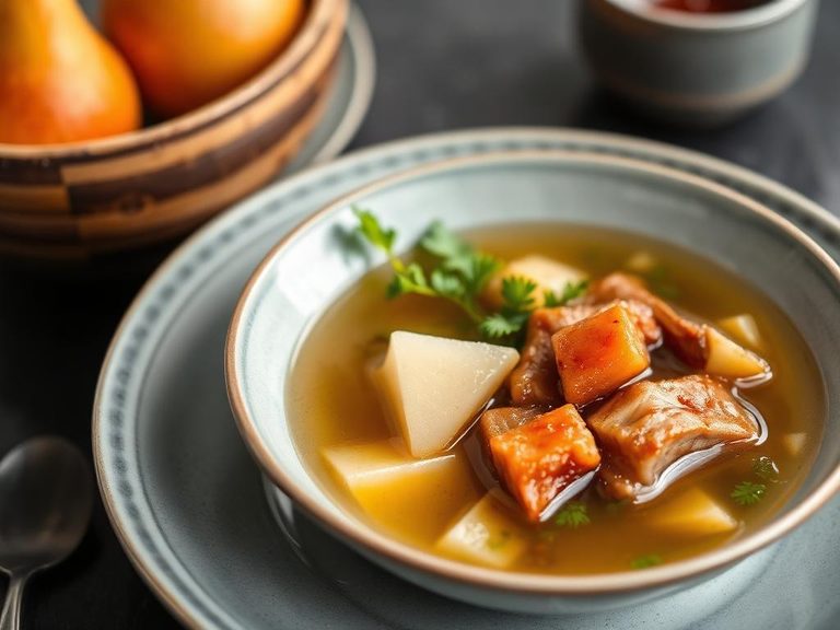 Chinese Pear and Pork Rib Soup
