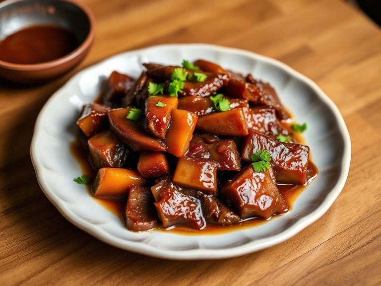 Chinese red-braised beef brisket