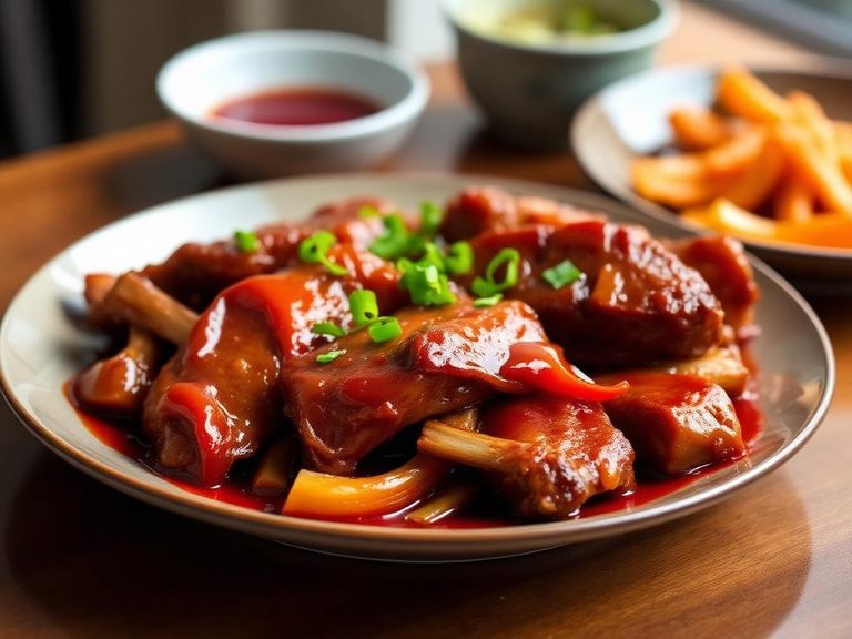 Chinese Red-Braised Pork Ribs