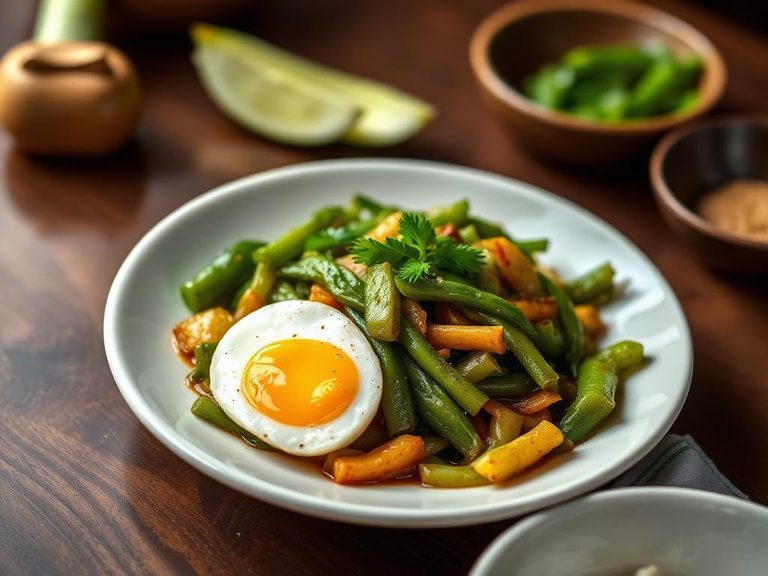Chinese Stir-fried Bitter Melon with Eggs