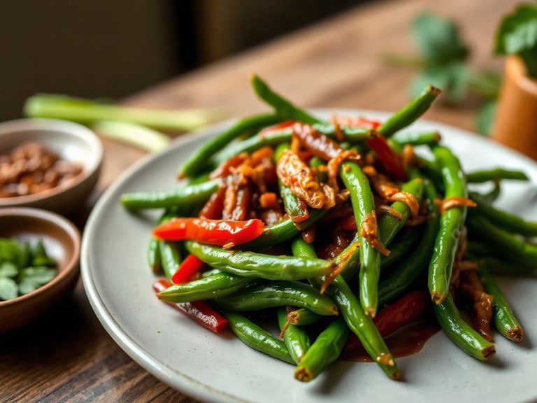 Chinese Stir-fried Green Beans with Chili