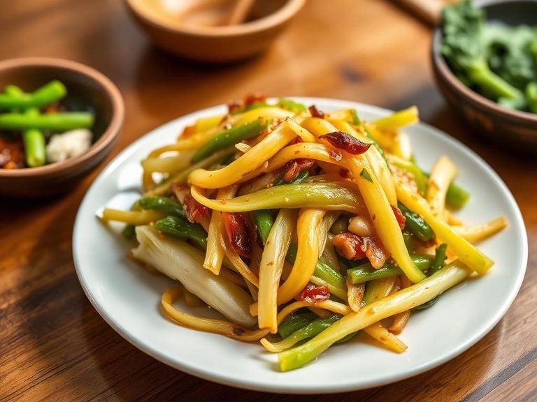 Chinese Stir-fried Napa Cabbage with Garlic