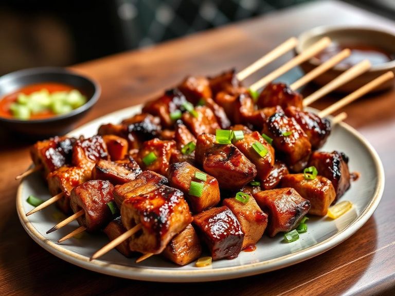 Chinese-style Grilled Beef Skewers