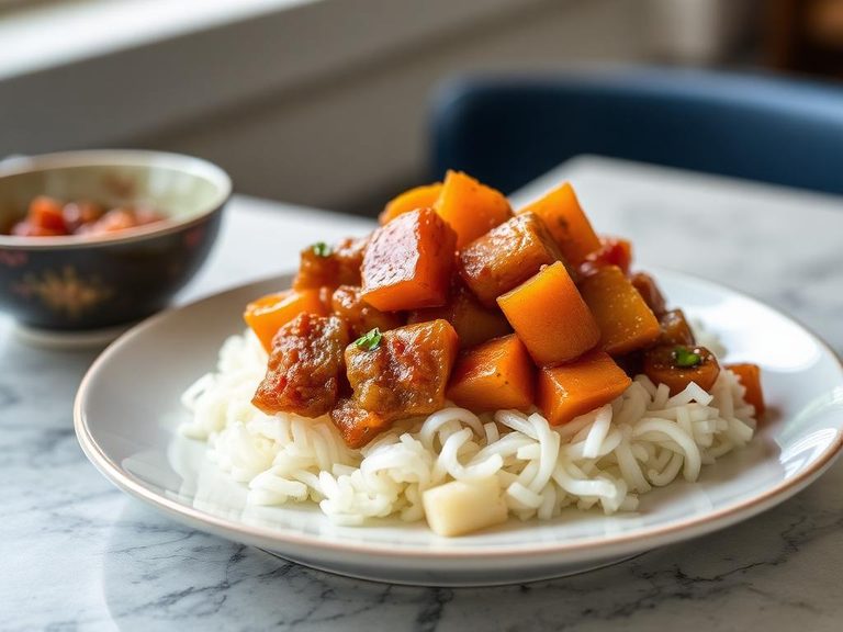 Chinese Sweet and Sour Pork with Dried Apricots