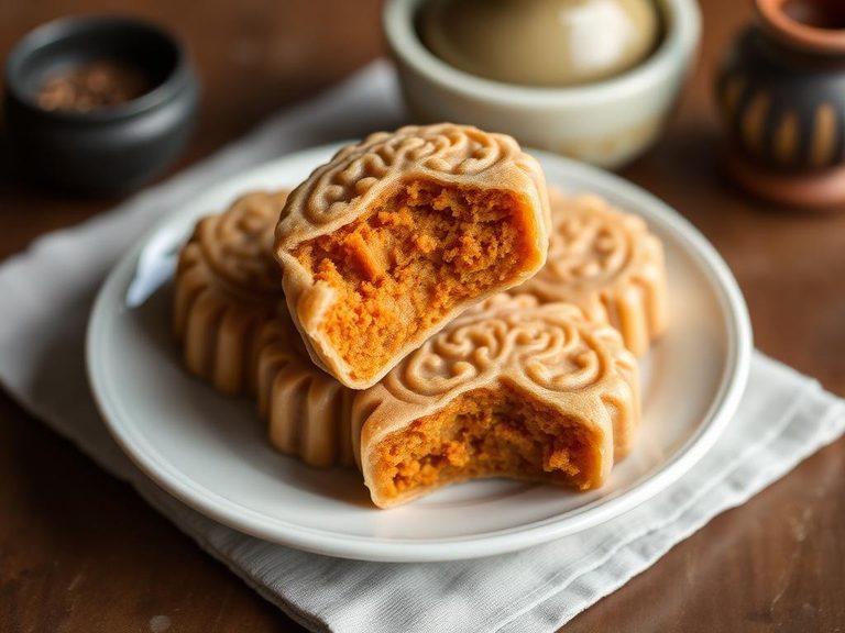 Chinese Sweet Potato Mooncakes