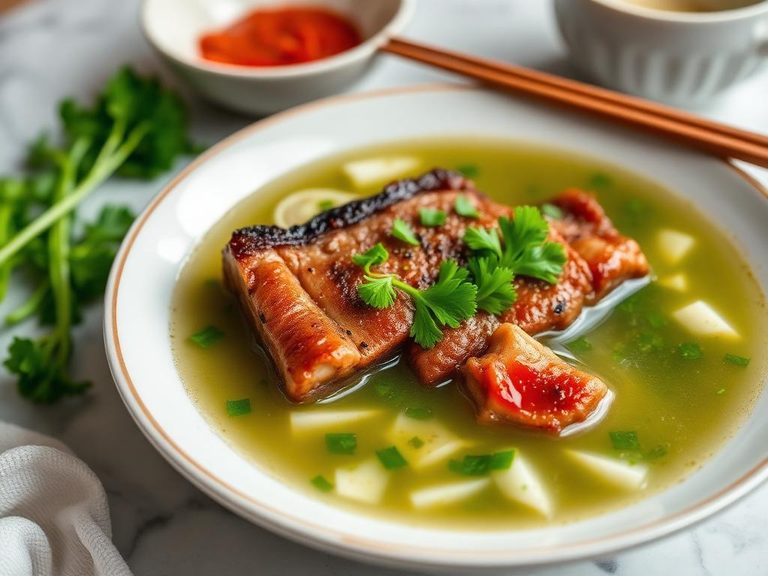 Chinese Watercress Soup with Pork Ribs