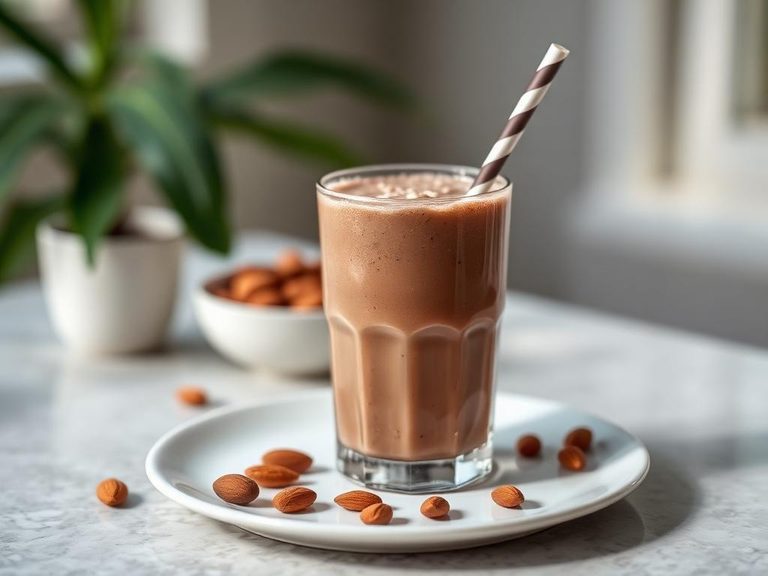 Chocolate Almond Milk Smoothie