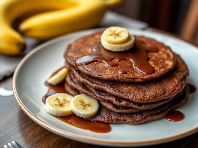 Chocolate Banana Pancakes