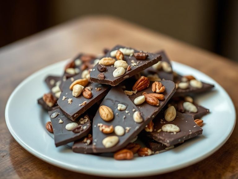 Chocolate Bark with Mixed Nuts