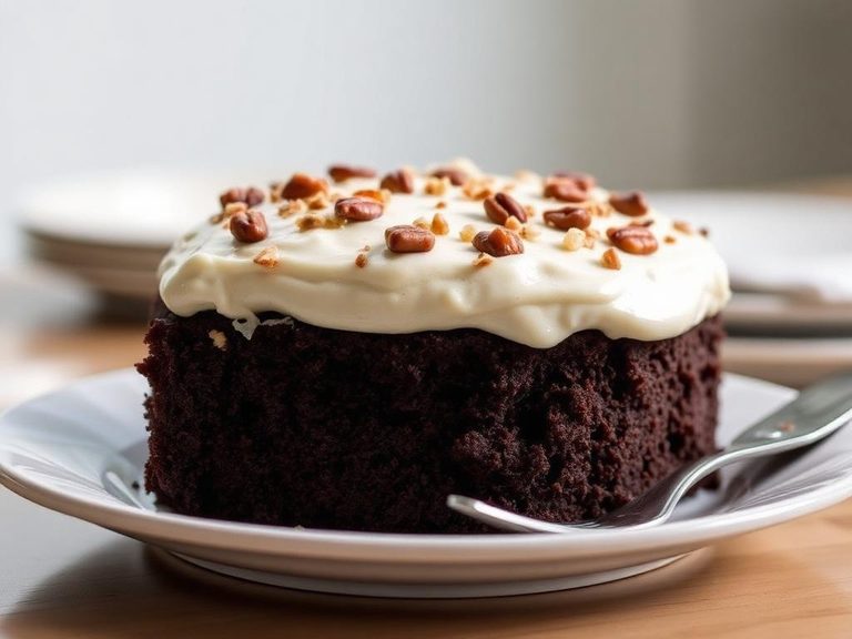 Chocolate Cake with Coconut-Pecan Frosting