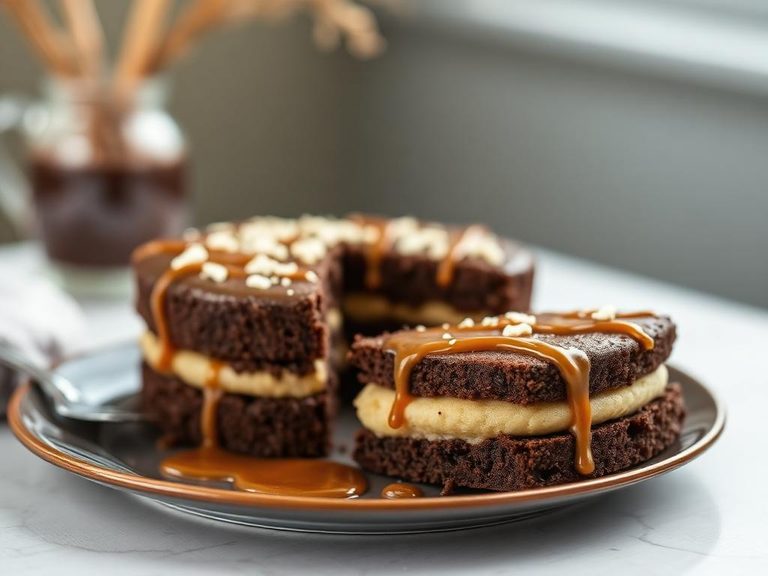 Chocolate-Caramel Biscuit Cake
