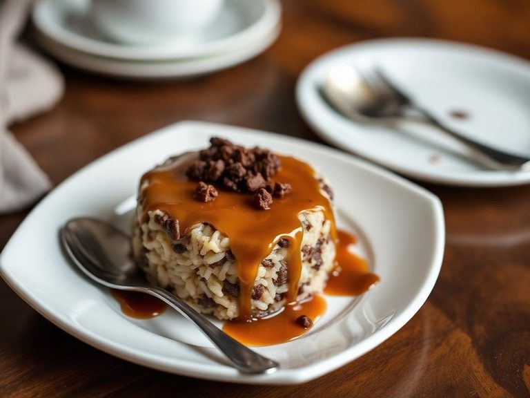 Chocolate-Caramel Rice Pudding
