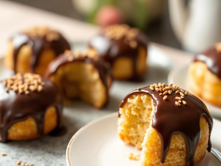 Chocolate-coated tea cakes