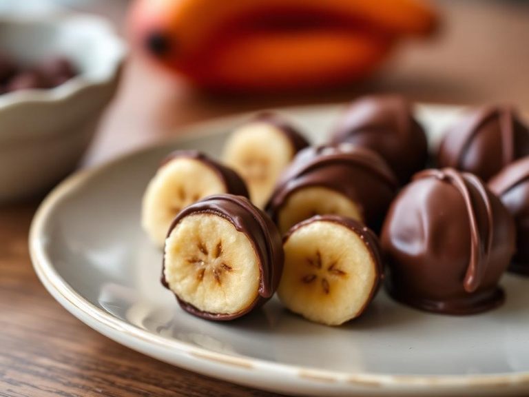 Chocolate-Covered Banana Bites