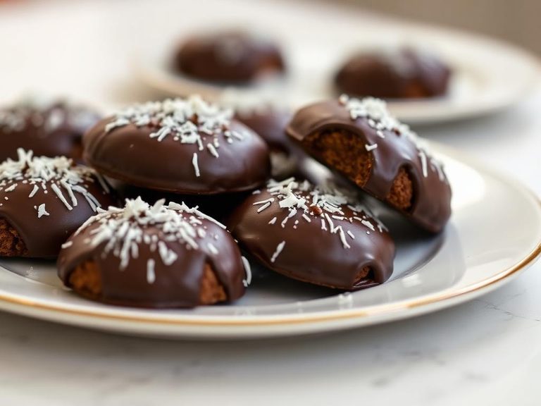 Chocolate-Covered Coconut Cookies