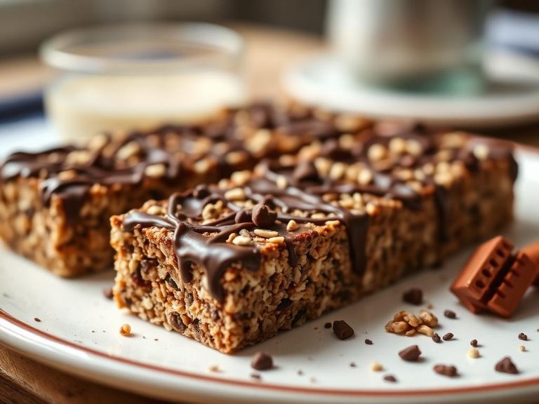 Chocolate-covered muesli bar