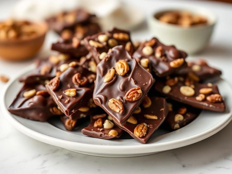 Chocolate-Covered Nut Brittle