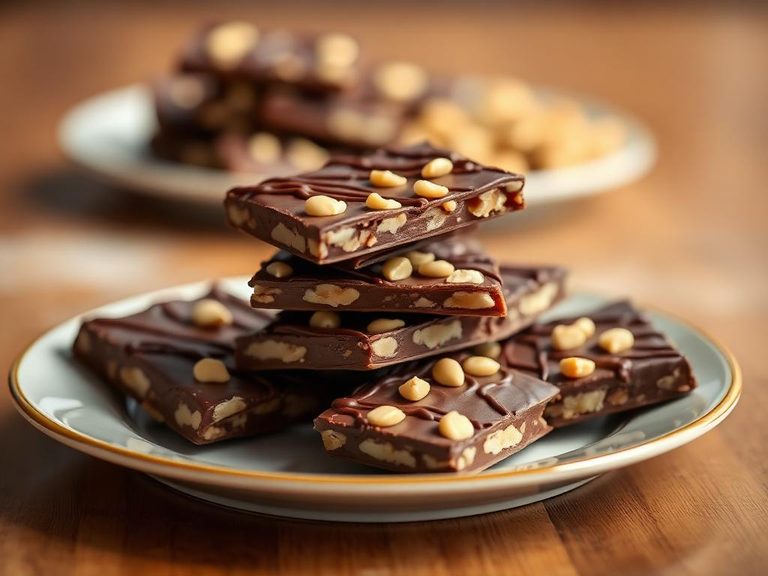 Chocolate-Covered Peanut Brittle