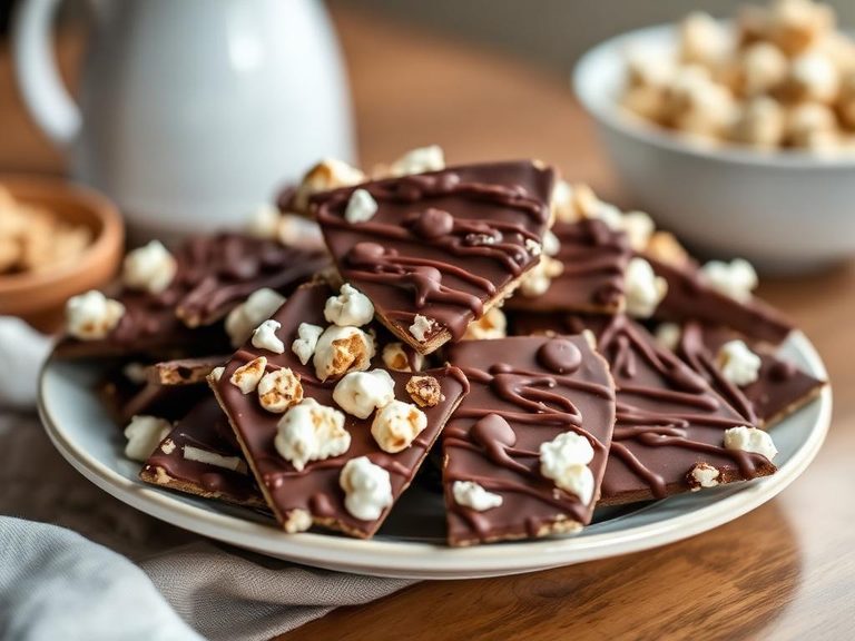 Chocolate-Covered Popcorn Bark