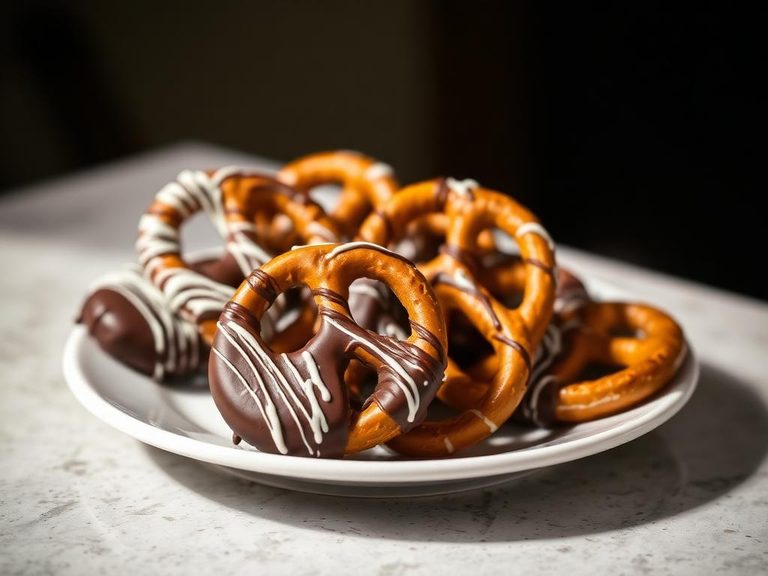 Chocolate-covered pretzels