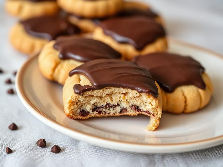 Chocolate-covered shortbread