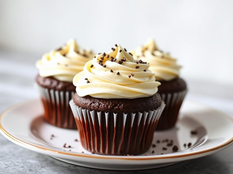 Chocolate Cupcakes with Vanilla Buttercream